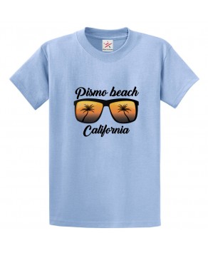 Pismo Beach California Classic Unisex Kids and Adults T-Shirt for Beach Lovers
